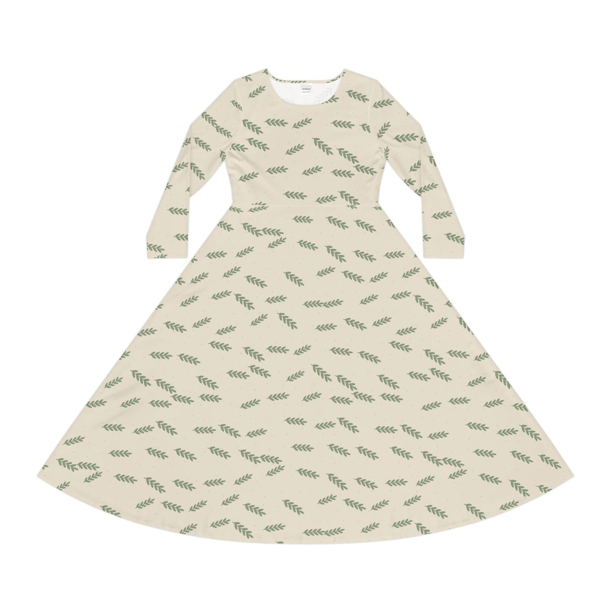 Olive Branch Long Sleeve Dress – cozy apparel from Little Baby Nest Co