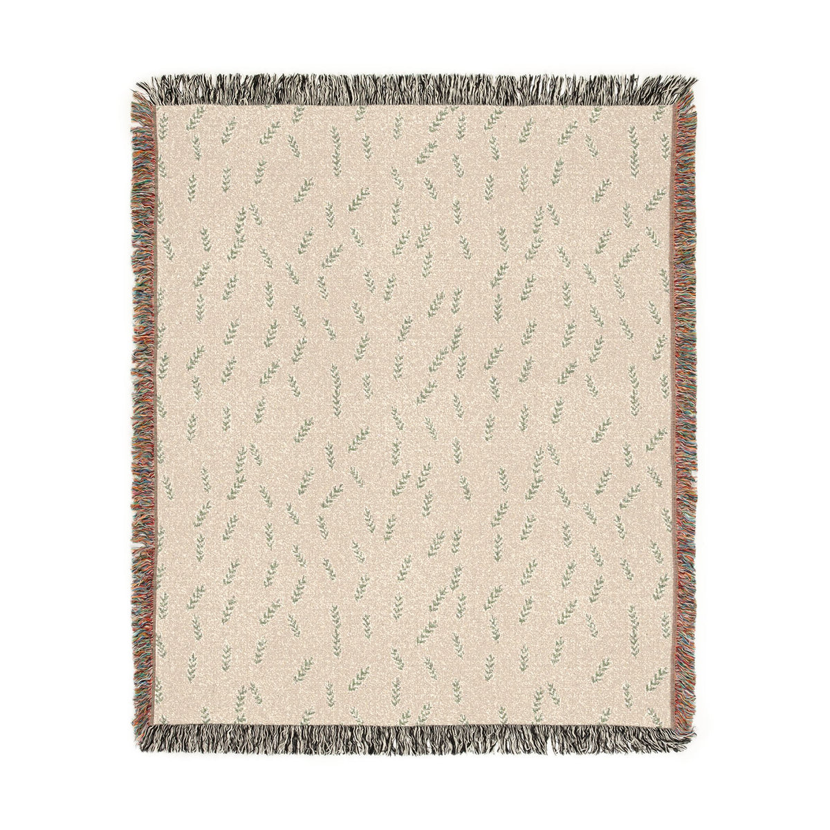 Olive Branch Woven Blanket