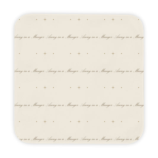 Away in a Manger Hooded Baby Towel – Christian baby gift from Little Baby Nest Co