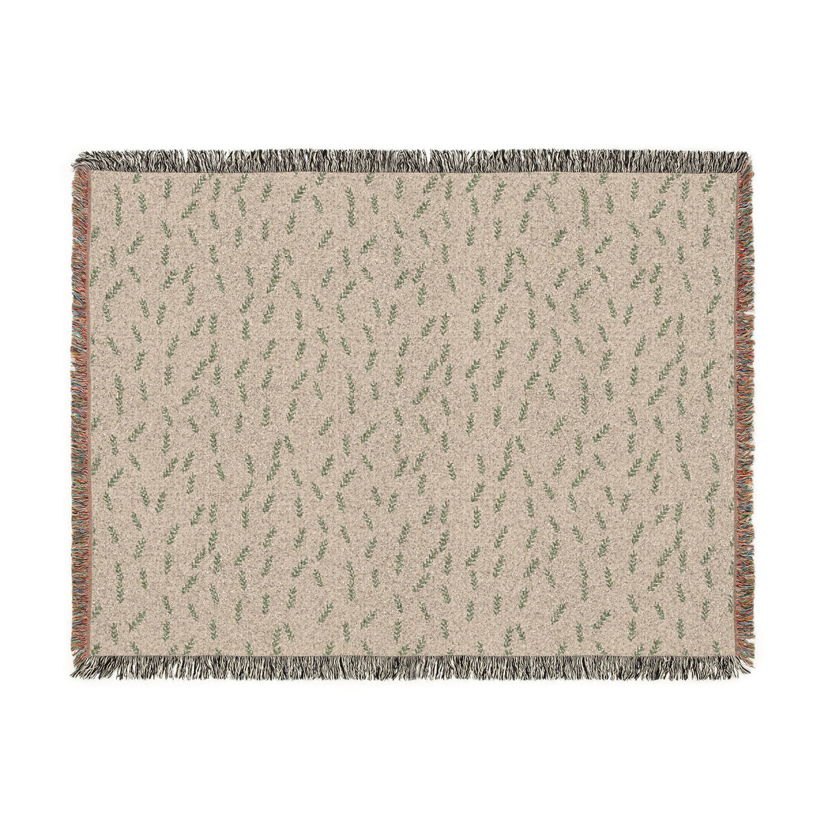 Olive Branch Woven Blanket