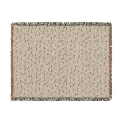 Olive Branch Woven Blanket