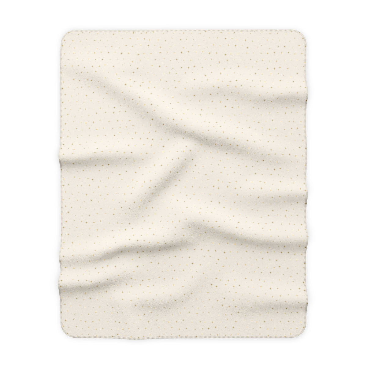 Golden Stars Sherpa Blanket – Christian cozy blanket from Little Baby Nest Co