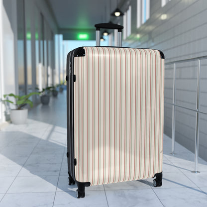 Ticking Stripe Suitcase