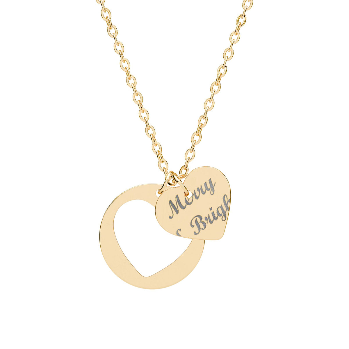 Merry and Bright Heart Necklace