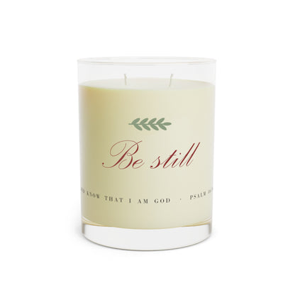 Be Still Glass Candle