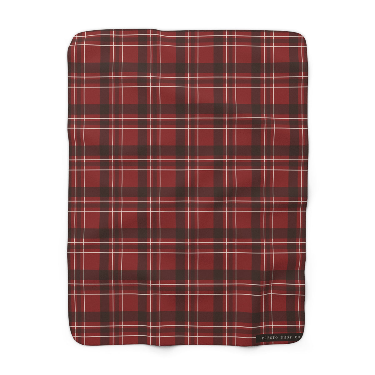 Cabin Plaid Sherpa Throw – cozy blanket from Little Baby Nest Co