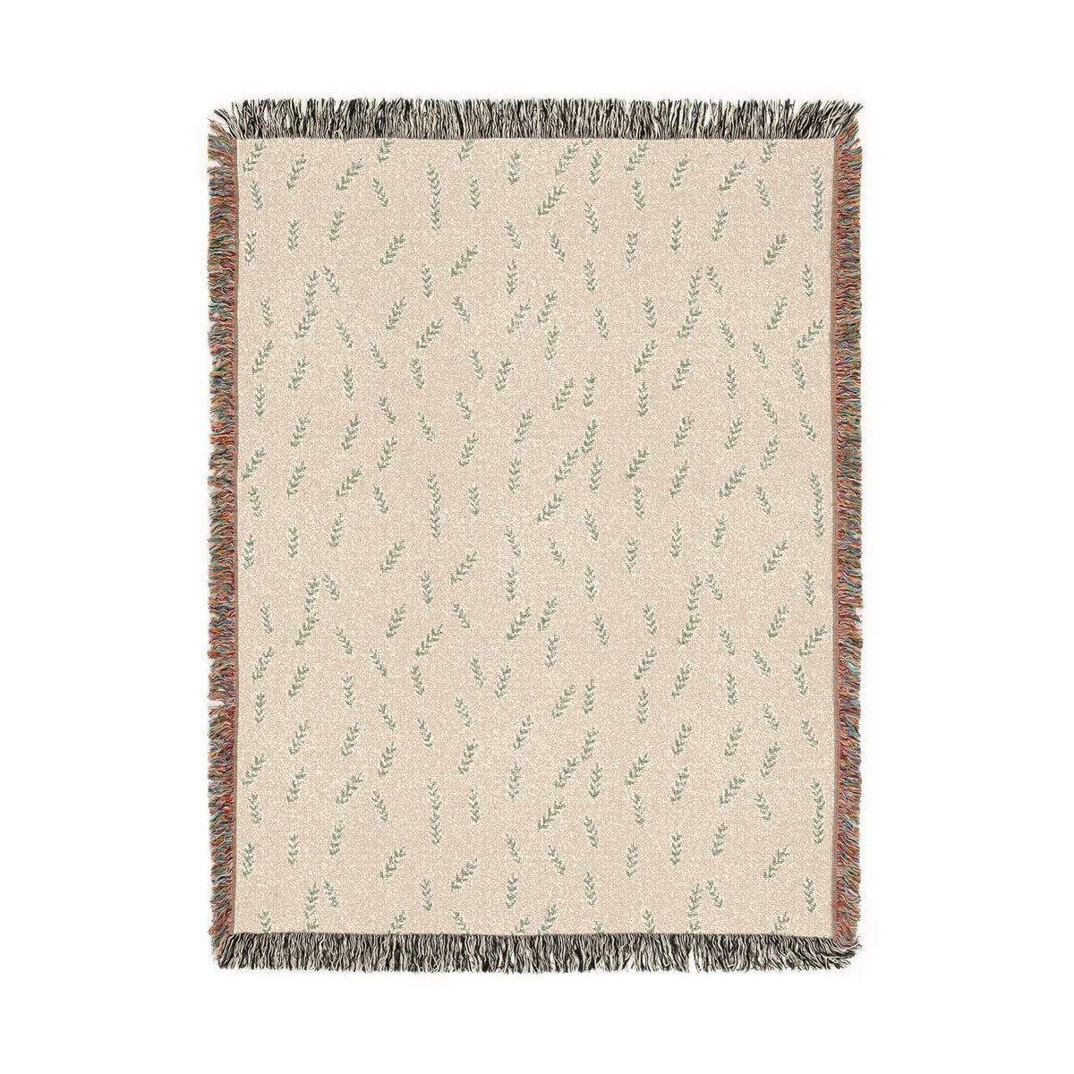 Olive Branch Woven Blanket