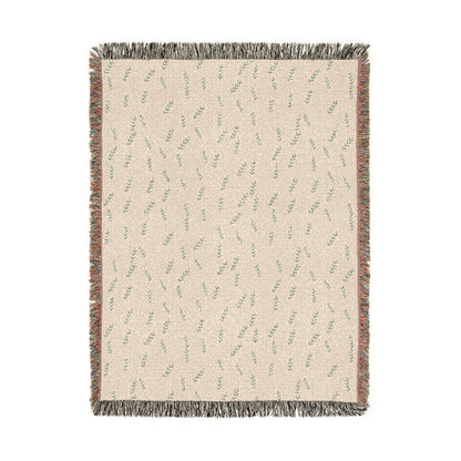 Olive Branch Woven Blanket