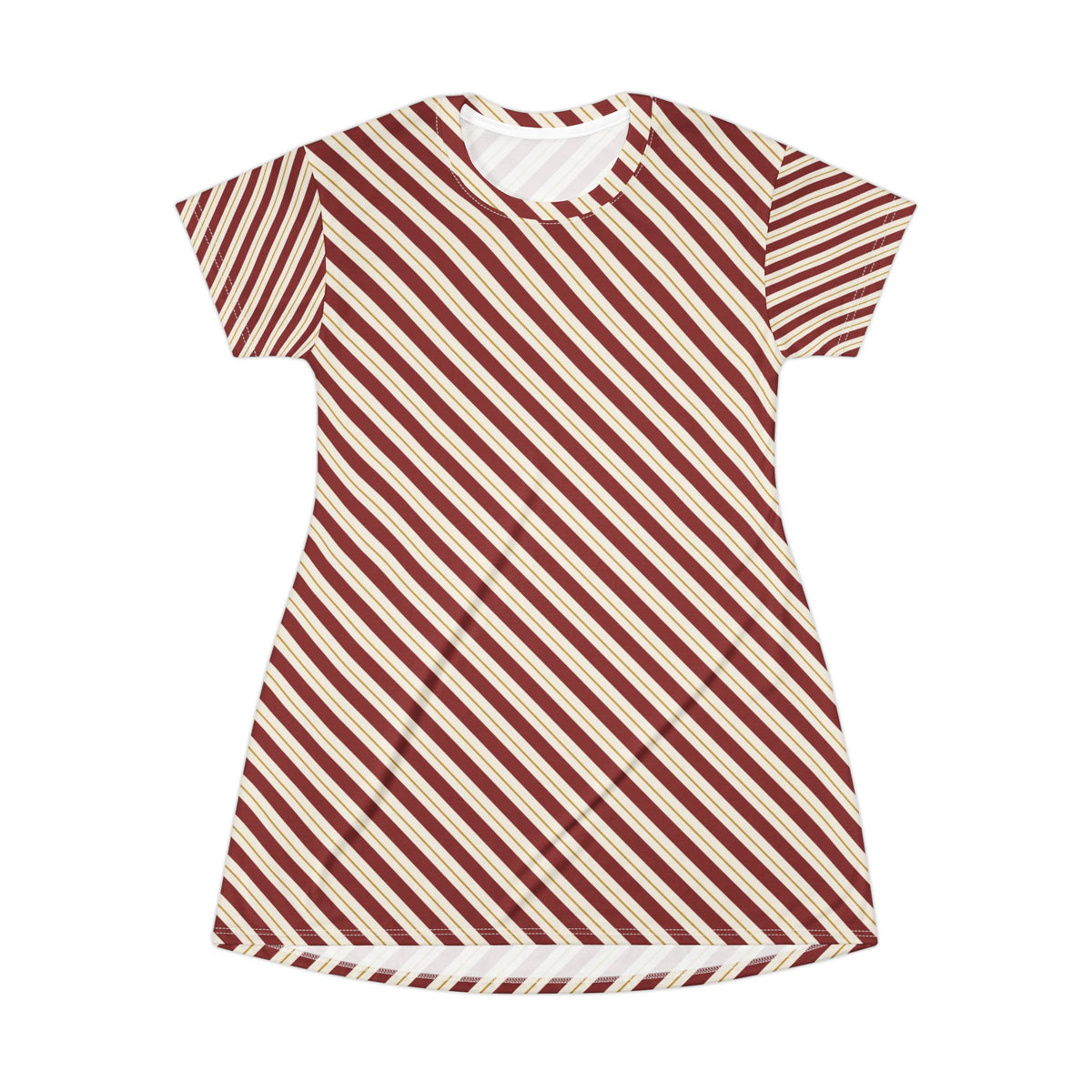 Candy Cane Stripe T-Shirt Dress – cozy apparel from Little Baby Nest Co