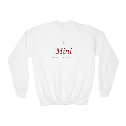 Mini Christmas Crewneck | Youth – Christian cozy apparel from Little Baby Nest Co