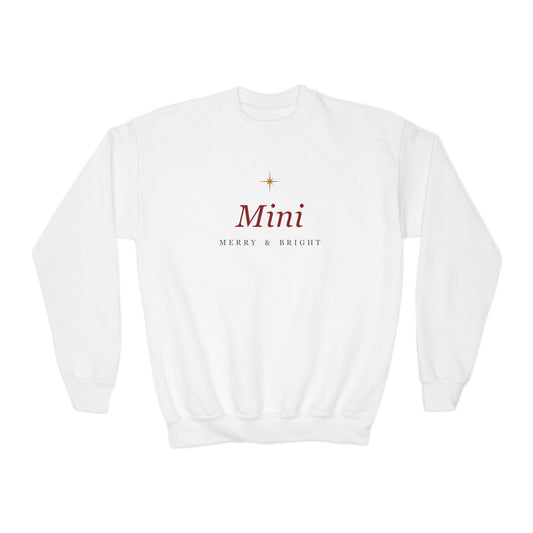 Mini Christmas Crewneck | Youth – Christian cozy apparel from Little Baby Nest Co