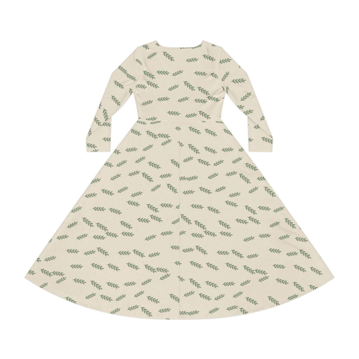 Olive Branch Long Sleeve Dress